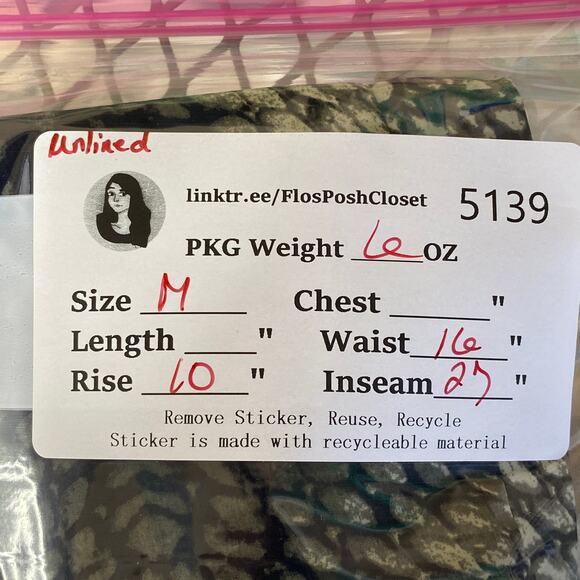 Trouve Womens Jogger Pants High Rise Snakeskin Pattern Elastic Fit Green Medium - Picture 5 of 10